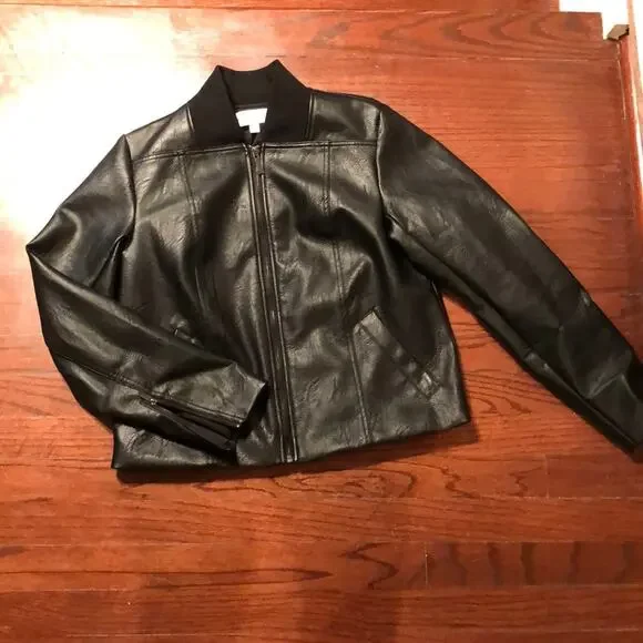 Prologue Faux Leather Black Jacket - Picture 4 of 4